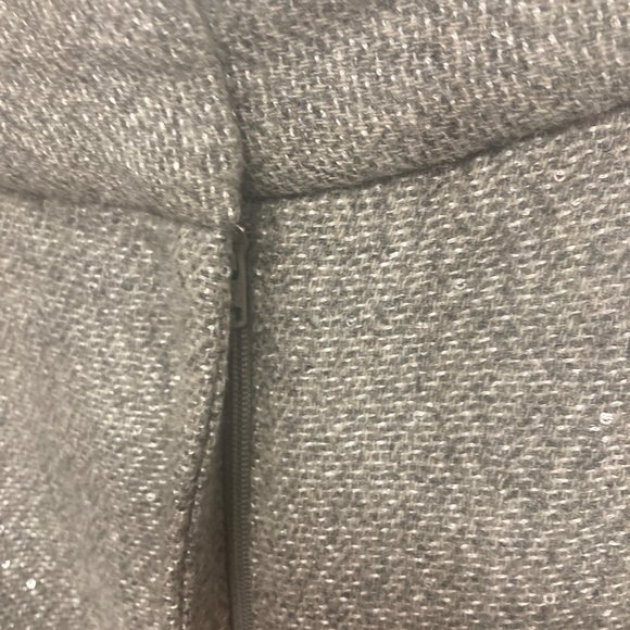 Talbots silver gray heathered sparkly wool blend pant 18 W - Picture 4 of 11